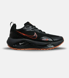 کفش کتانی مردانه و زنانه مشکی نارنجی Nike air zoom max