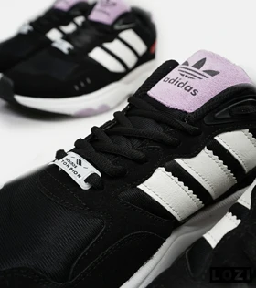 کفش کتانی مردانه مشکی سفید ADIDAS torsion