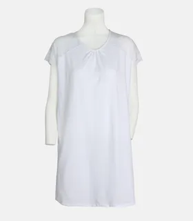 پیراهن راحتی Neev نیو نخ و دانتل کد 4809 سفید White