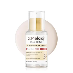 سرم روشن‌کننده و مرطوب‌کننده پیل شات گلو وایت رایس دکتر ملاکسین Dr.Melaxin Peel Shot Glow White Rice Serum