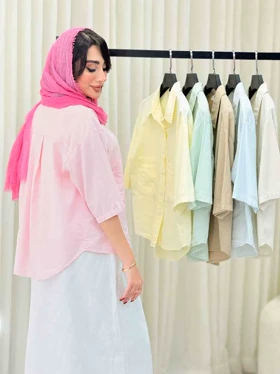 شومیز جیب دوبل پایین هلال