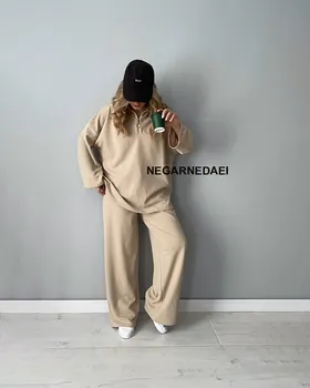 ست بلوز و شلوار polo ( کرم )