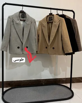 پالتو پشمی مدل کجراه پشت بلند کد 770