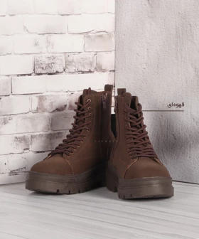 نیم بوت مردانه کرم و زیپ‌دار 2017