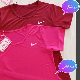تیشرت زنانه گره‌ای ورزشی نایک