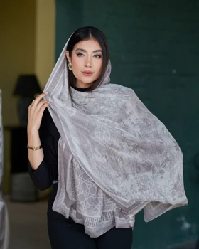شال حریر ابریشم دولایه دیور 20557