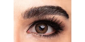 لنز طبی رنگی فصلی سولکو کوینز توینز Soleko Queens Twins (Spice (قهوه ای دورمشکی))