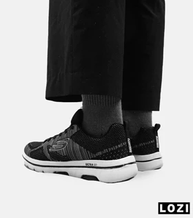 کفش کتانی طبی ورزشی مشکی خاکستری SKECHERS ULTRA GO