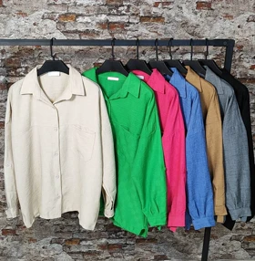 شومیز مانتویی باکسی مدل مایا کد 50257