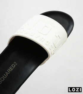 اسلیپر مردانه سفید مشکی DSQUARED2