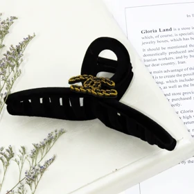 کلیپس مو زنانه مدل مخملی کد 1440