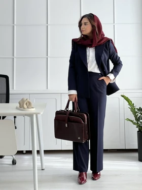 کت و شلوار ست زنانه شیک chic زنیر