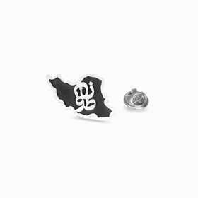 گل سینه نقره زن-وطن unisex