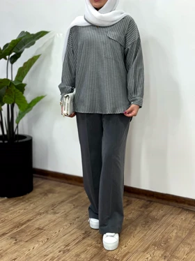 تونیک مانتویی لینن شادان(ایراد دار)