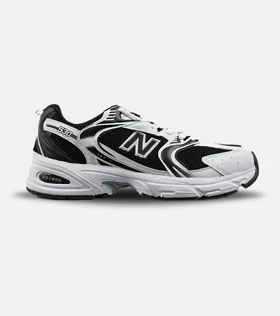 کفش کتانی نیوبالانس سفید مشکی new balance 530 کد 263259
