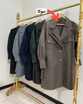 مانتو دانشجویی کوتاه دویقه کد2993