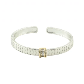 دستبند زنانه بنگل تک نگین