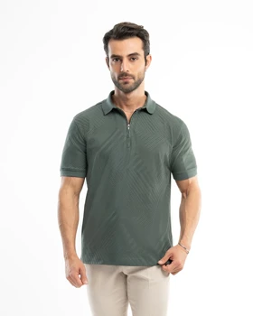 پولوشرت مردانه نیم زیپ کد 300/53