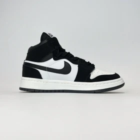 کفش روزمره جردن 1 ساق‌دار مشکی سفید