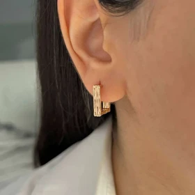 گوشواره زنانه با طرح مربع شیک و با دوام ژوپینگ