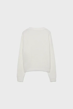 ژاکت کش باف پشمی زنانه اورجینال استرادیواریوس stradivarius