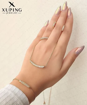 سرویس نگین‌دار با طرح طلایی ژوپینگ، درخشش بی‌نظیر