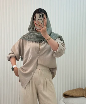 شومیز پشت دکمه