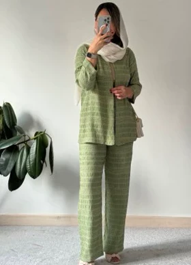 ست کت و شلوار کوک دوزی