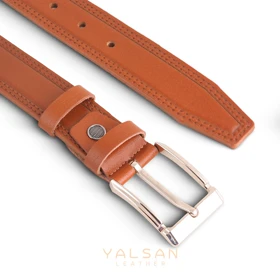 کمربند مردانه چرم یلسان مدل بایسن S2 کد 084-GS