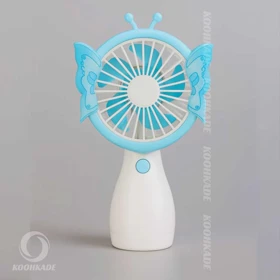 پنکه شارژی دستی مدل ZB096B (آبی)