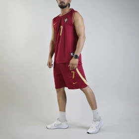 ست رکابی و شلوارک فوتبالی پرتغال مدل Nike-Dri Fit-4D0588 زرشکی