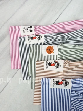 شومیز مانتویی راه راه دوجیب