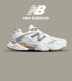 کفش کتانی مردانه سفید طوسی NEW BALANCE 9060 مدل 6585