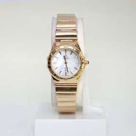 ساعت مچی زنانه امگا Omega تمام استیل با قفل پروانه ای