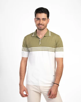 پولوشرت مردانه نیم زیپ کد 300/57