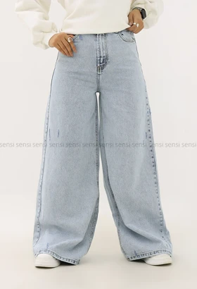 شلوار جین شافل بگ کد1005011