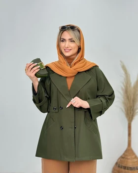 کت کتان آستردار