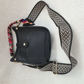 کیف هرمس با چارم بگ 3212 (مشکی چرم)