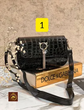 کیف مینی دوشی زنانه ورنی طرح دار مجلسی