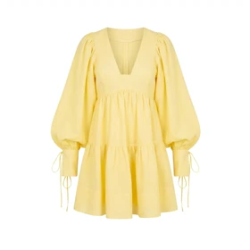 پیراهن عروسکی لیمو زنانه بوهو boohoo انگلستان سایز 38