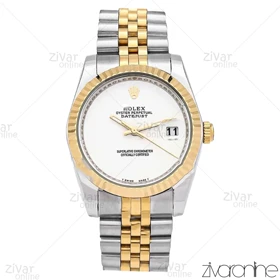 ساعت رولکس دیت جاست زنانه صفحه سفید مهندسی 106300