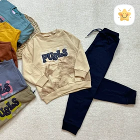 بلوز شلوار پسرانه دورس مدل PUBLS مناسب 1 تا 8 سال