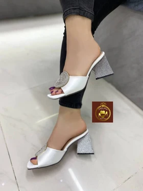 صندل روفرشی نگینی مجلسی زنانه رزا