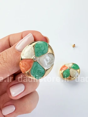 گوشواره میناکاری رنگی