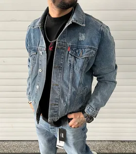 کت جین آبی تیره Levis
