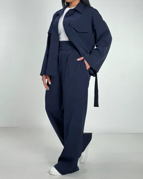 ست شومیز  و شلوار کمردار کد 9000104