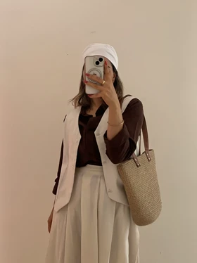 دامن لینن بلند تابستانه خنک و سبک - مدل ماریا کد 087