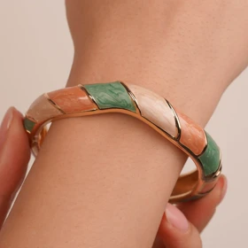 دستبند النگویی میناکاری