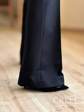 شلوار کرپ دوبل دمپا گشاد قد 110