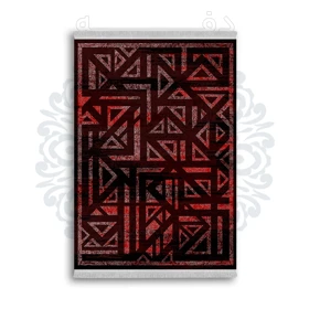 *جدید* فرشینه از جنس پارچه شانل مخمل ترک طرح فانتزی برند دفه کد 1351